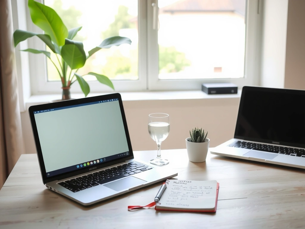Home-Office-Setup für Online-Ernährungsberatung